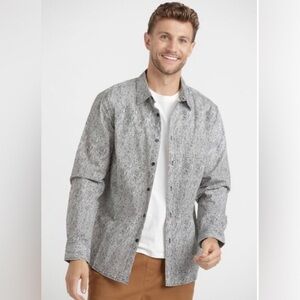 WAREHOUSE Mens Button Down Long Sleeve One Space Dye Shirt Size XL - NWT